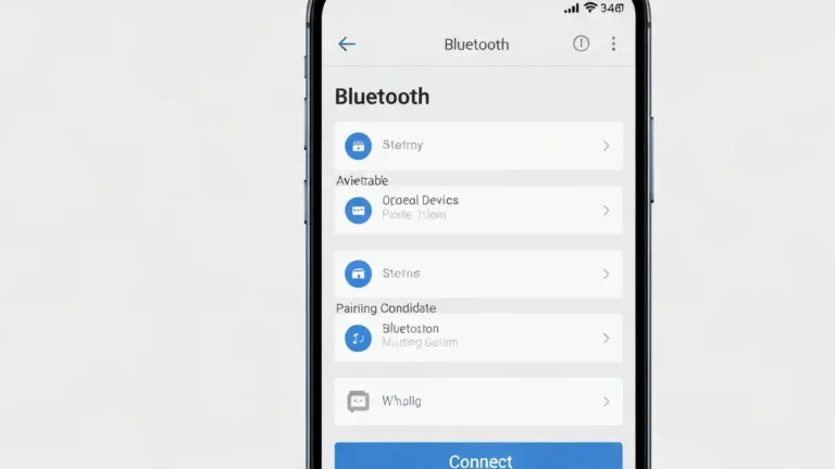 Ekran ustawień Bluetooth na telefonie Android z opcjami parowania urządzenia