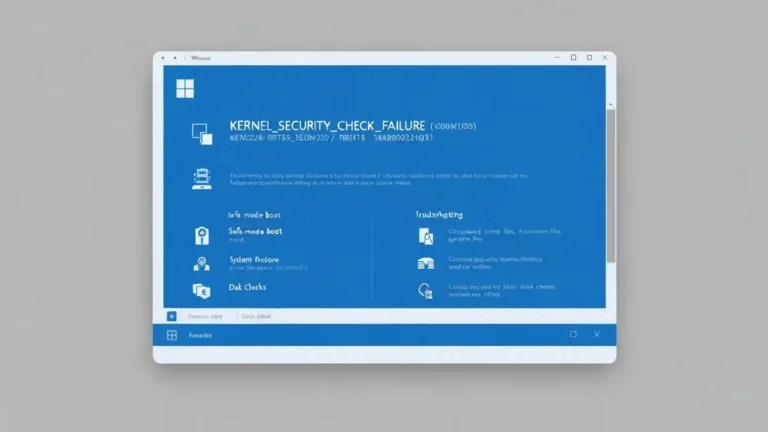 Błąd KERNEL_SECURITY_CHECK_FAILURE na niebieskim ekranie Windows 11