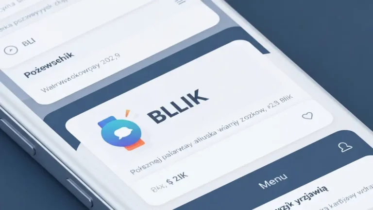 Ekran aplikacji bankowej z funkcją BLIK zaznaczoną na menu głównym