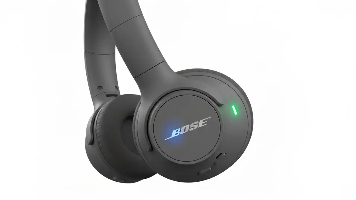 Bose słuchawki bezprzewodowe z podświetlonym LED trybem parowania