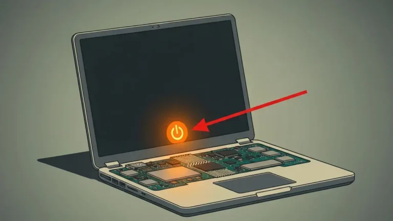 Laptop z czarnym ekranem mimo włączonych diod zasilania