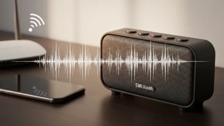 Głośnik Bluetooth emitujący szumy syczenia i buzowania z powodu interferencji elektromagnetycznej