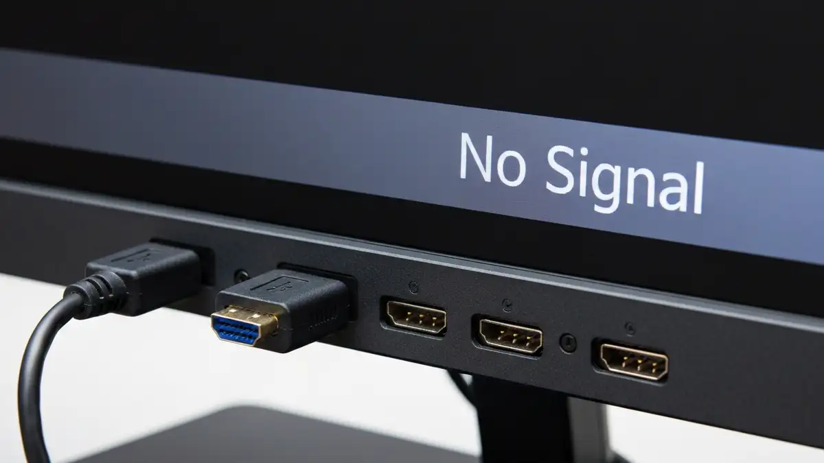 Monitor z blaknącym lub czarnym ekranem - brak sygnału HDMI