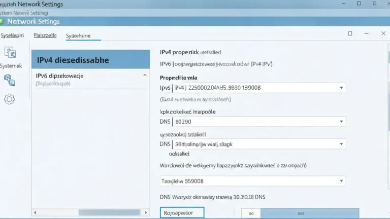 Ekran ustawień IPv6 w Windows z wyłączonym protokołem IPv6