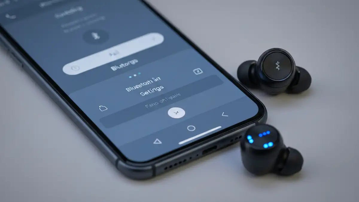 Słuchawki Jabra z telefonem podczas procesu parowania przez Bluetooth