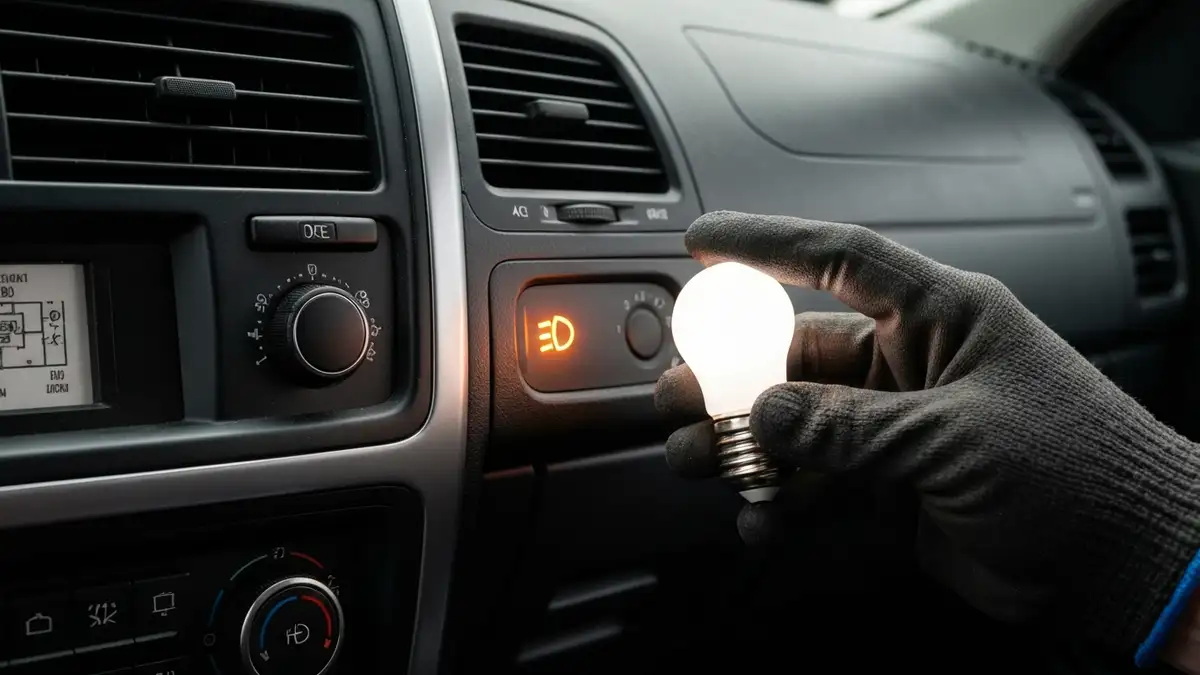 Lampa samochodowa nie świeci – diagnoza przyczyn (żarówka, bezpiecznik, złącze, akumulator)