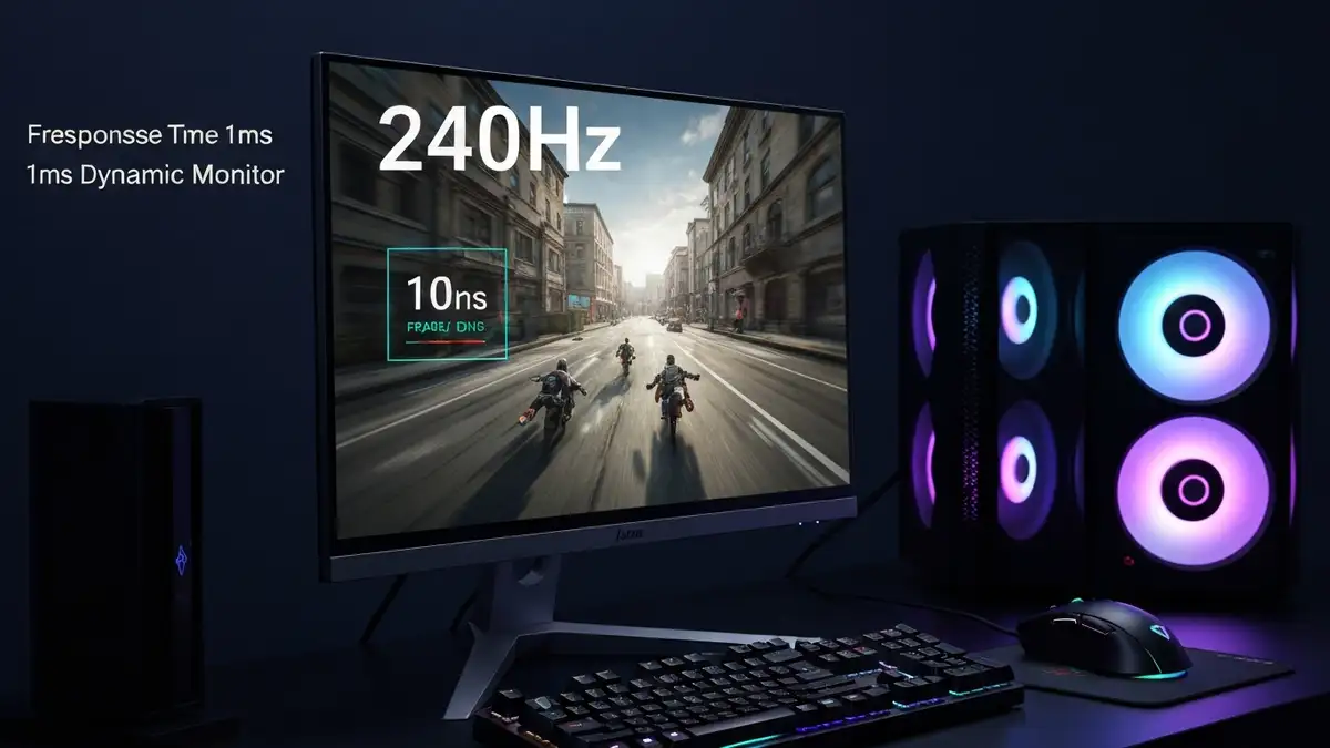 Monitor do gier z niskim input lagiem – wyświetlacz 240 Hz do gier FPS