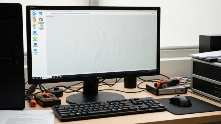Monitor z migocącym, niestabilnym obrazem – przyczyny i diagnostyka