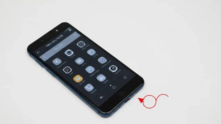 OnePlus z czarnym ekranem, logo marki, ikony przycisków volume i power