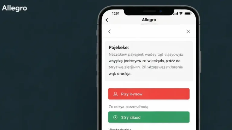 Ekran błędu płatności na Allegro z opcją zmiany metody i ponowienia transakcji