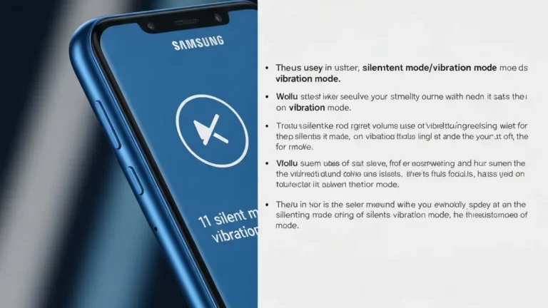 Samsung Galaxy z ikoną ciszy i przyciskami głośności – telefon nie dzwoni
