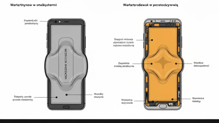 Porównanie baterii w normalne stanie i spuchniętej baterii w telefonie widoczne rozpęczenie obudowy