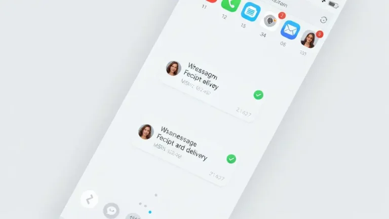 Ekran WhatsAppa pokazujący wiadomość z jednym i dwoma ptaszkami w celu ilustracji statusu dostarczenia