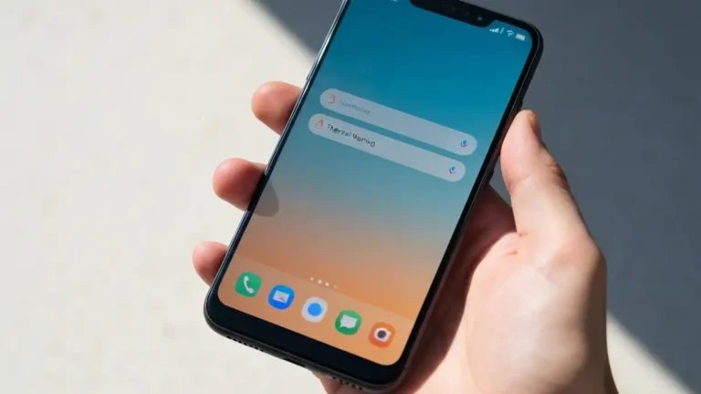 Smartfon Xiaomi z temperaturą na wyświetlaczu pokazujący przegrzanie